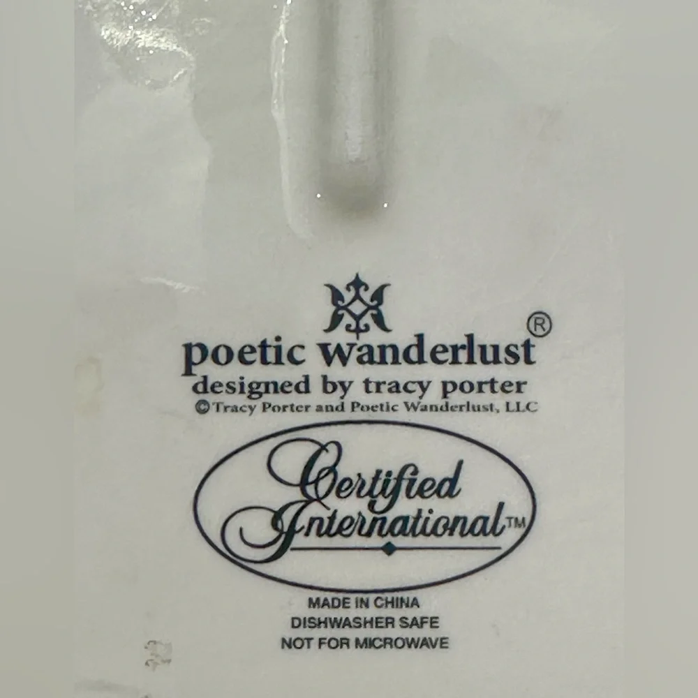 Certified International Tracy Porter Poetic Wanderlust Floral Boho 4 Piece Set